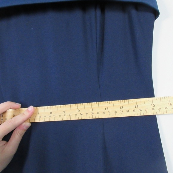 Ever Beauty Formal Maxi Dress 8 Blue Bow Romantic Evening Gown Vtg y2k 478 - Picture 7 of 12